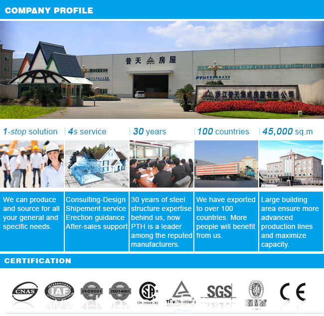 EPS Sandwich Wall Panel Prefabricated Steel Building